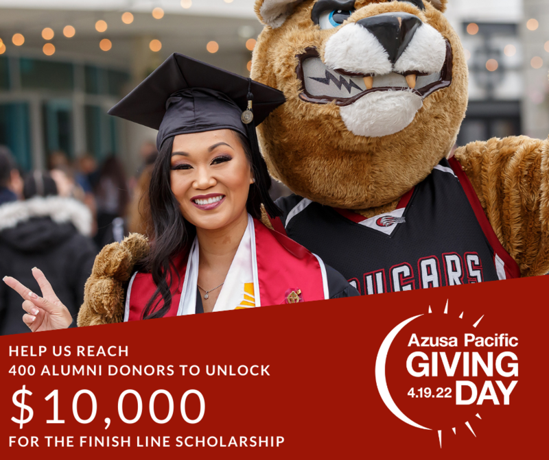 Alumni Challenge - 400 alumni donors unlock $10,000!