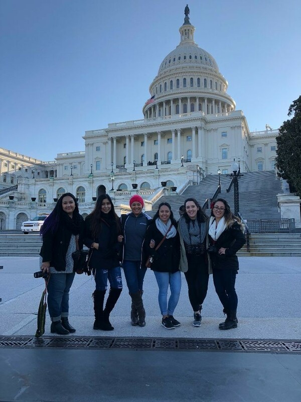 TRIO students visiting Washington D.C.