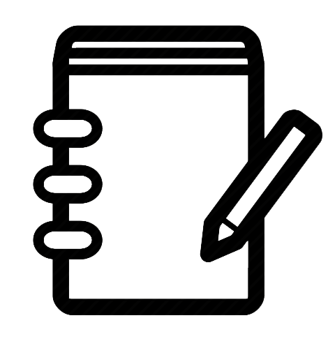 a diary with a pencil