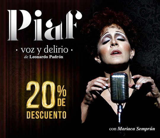 Piaf, voz y delirio - NUEVAS FECHAS