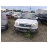 2004 White Hyundai Santa Fe Gls V6, 3.5l 2004 White Hyundai Santa Fe Gls V6, 3.5l