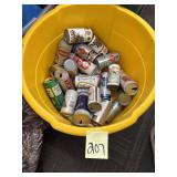 Collection of Empty Beer Cans NO TUB
