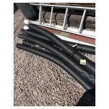 Lot of Black Corrugated Tubing