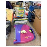 Assorted Children's Books and Fisher-Price Power T