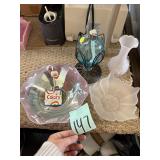 Assorted Decorative Bowls and Oil Lamp
