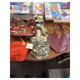 Assorted Handbags and Magazines
