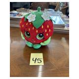 Strawberry Plush Coin Bank