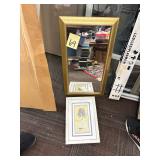 Framed Mirror and Picture