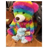 Plush Bear and Bunny Set