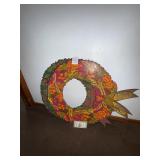 Vintage Christmas wreaths displays