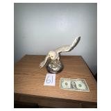 9' tall snowy owl resin sculpture from Ruby's Coll