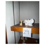 Ceramic Elephant figurine, mouse