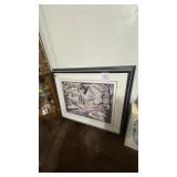 'Oak Tree Lane Inn' Framed art print