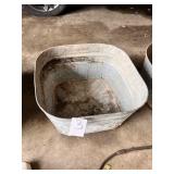 Metal Wash bin tub
