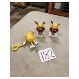 Vintage Easter M&M's Figures, Keychain