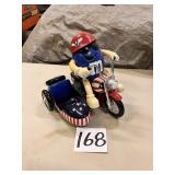 M&M Blue freedom rider motorcycle