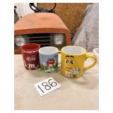 M&M's Drinking Glass Mugs