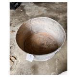 Metal wash bin tub
