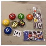 M&M tapestries & Tin containers