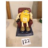 Yellow M&M Couch Potato figure