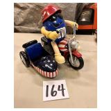 M&M Motorcycle freedom rider blue figure