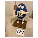 1990 M&M blue figure (saxophone missing)