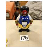 M&M's Blue Nutcracker Candy Dispenser