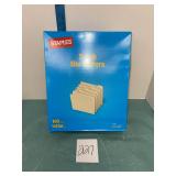 Staples 5-Tab Letter Size Manila File Folders, 100