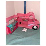Pink Toy Adventure Food Truck Playset with Lights