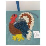 VTG Turkey popcorn decoration
