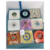 Collection of Vintage 45 RPM Records
