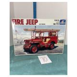 Fire Jeep Model Kit