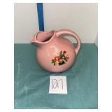 USA marked Pink Ceramic Pitcher