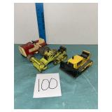 3 VTG Tonka  Toy Construction Vehicles