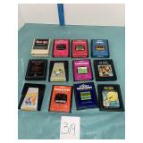 Lot of 12 Vintage Atari 2600 Video Game Cartridges