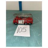 VTG Timex fire truck miniature desk clock