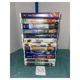 12 Disney VHS tapes