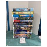 12 Disney VHS tapes