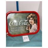 VTG Coca-Cola 'Delicious & Refreshing' metal tray