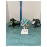 new Collection of Three Dragon Figurines