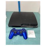 Sony PlayStation 3 Slim Console with Blue DualShoc