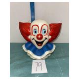 Vintage Bozo the clown piggy bank