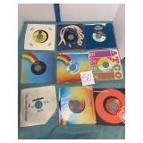 Collection of Vintage 45 RPM Records