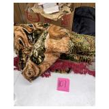 Antique Hand-Knotted Floral Tapestry