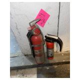 2 fire extinguishers