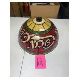 Vintage plastic Coca-Cola Stained Glass Lamp Shade