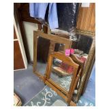 Assorted Wooden Framed Mirrors
