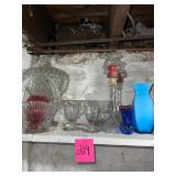 glassware shelf lot