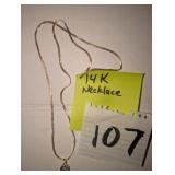14K gold necklace jewelry