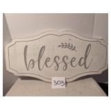 Hobby Lobby Blessed Home Decor Wall Sign